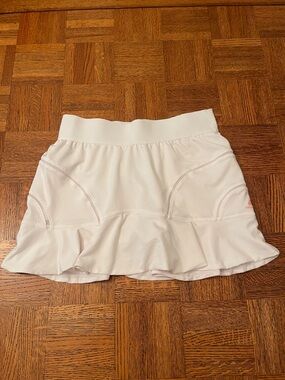 Adidas, Stella McCartney White Ruffled Active Skort Small